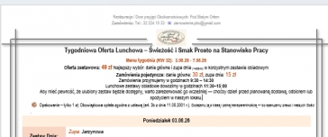 Tygodniowa Oferta Lunchowa. Tydzień KW 32 (03-07.08.26) & Smaki na Życzenie 